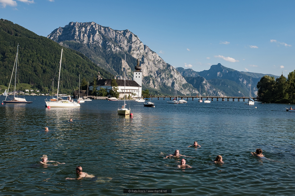 Swimming in Traunsee